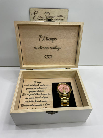 CAJA  DE RELOJ  " MUJER "