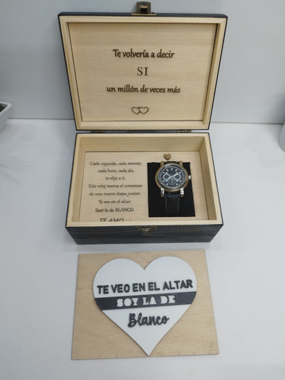 CAJA DE RELOJ PERSONALIZADA, CAJA DE COMPROMISO NOVIO , CAJA DE RELOJ PARA NOVIO, CAJA DE MADERA ,RELOJ NOVIO,CAJA RELOJ NOVIO PERSONALIZADA, CAJA REGALO RELOJ NOVIO ,CAJA PERSONALIZADA PARA RELOJ DE COMPROMISO, CAJA DE RELOJ , RELOJ , RELOJ NOVIO, BODA , REGALO NOVIO , DETALLE PARA NOVIO 