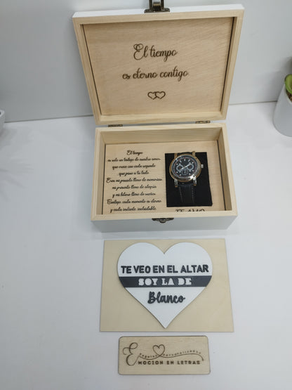 CAJA DE RELOJ PERSONALIZADA, CAJA DE COMPROMISO NOVIO , CAJA DE RELOJ PARA NOVIO, CAJA DE MADERA ,RELOJ NOVIO,CAJA RELOJ NOVIO PERSONALIZADA, CAJA REGALO RELOJ NOVIO ,CAJA PERSONALIZADA PARA RELOJ DE COMPROMISO, CAJA DE RELOJ , RELOJ , RELOJ NOVIO, BODA , REGALO NOVIO , DETALLE PARA NOVIO 